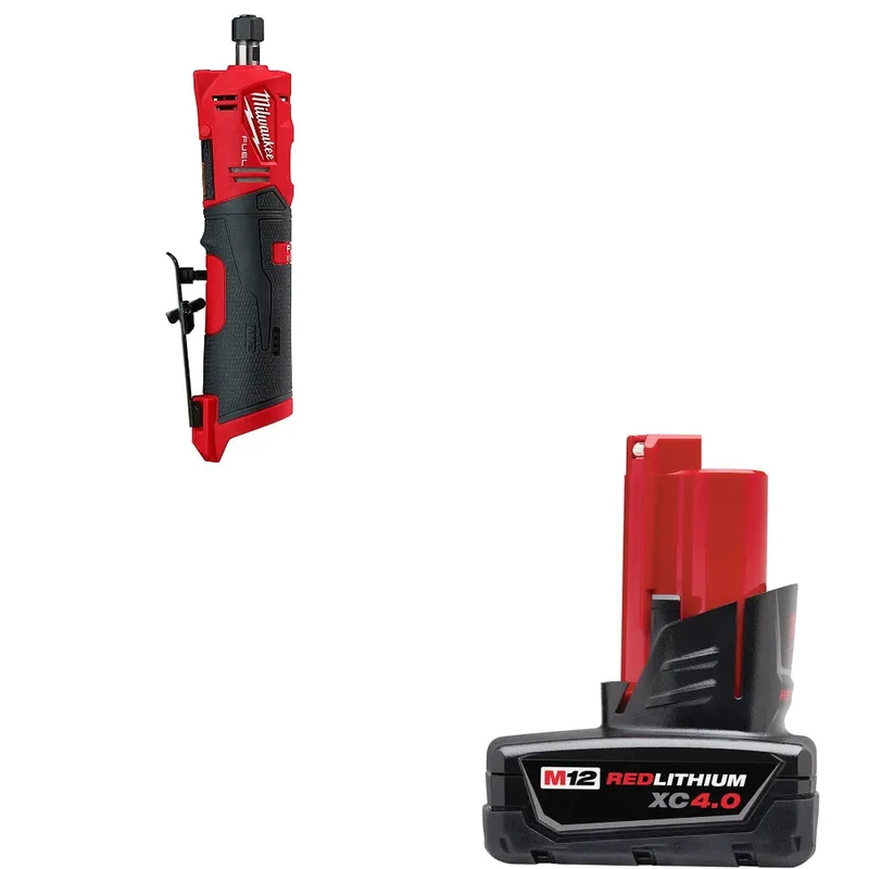 Milwaukee M12 FUEL Die Grinder W/ FREE 48-11-2440 M12 XC4 Battery Pack