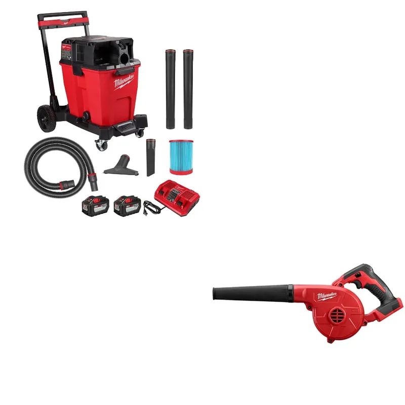 Milwaukee M18 FUEL Wet/Dry Vacuum Kit W/ FREE 0884-20 M18 Blower, Bare