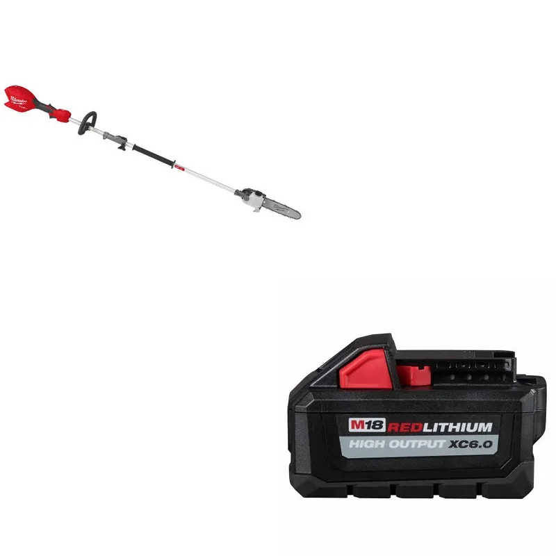 Milwaukee M18 FUEL Pole Saw W/ 48-11-1865 M18 XC6.0 Battery Pack
