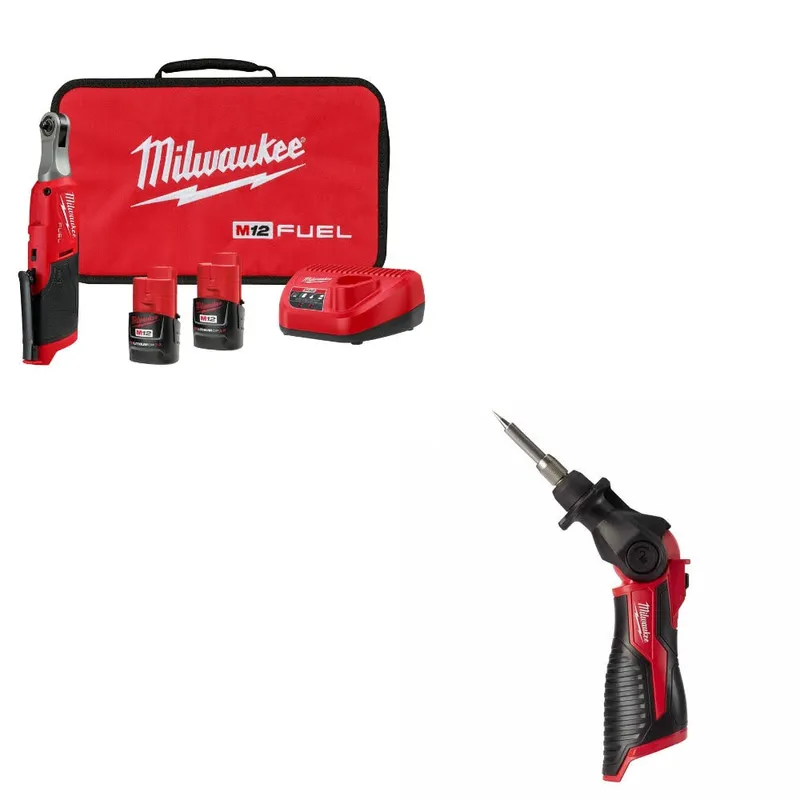 Milwaukee Ratchet Kit W/ FREE 2488-20 Soldering Iron
