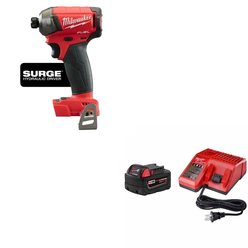 Milwaukee M18 FUEL Hydraulic Driver W/ 48-59-1850 M18 Starter Kit