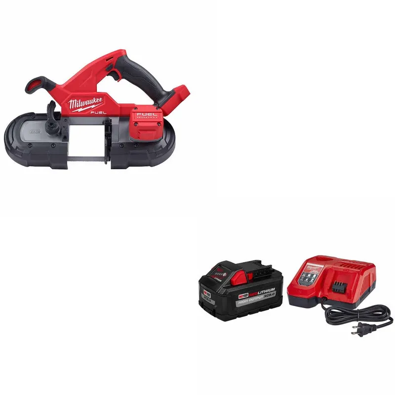 Milwaukee M18 Compact Band Saw w/ FREE 48-59-1880 M18 XC8.0 Starter Kit