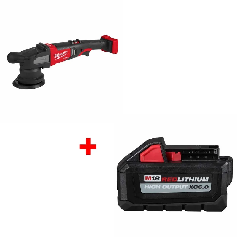 Milwaukee M18 FUEL Orbital Polisher w/ FREE 48-11-1865 M18 Battery Pack