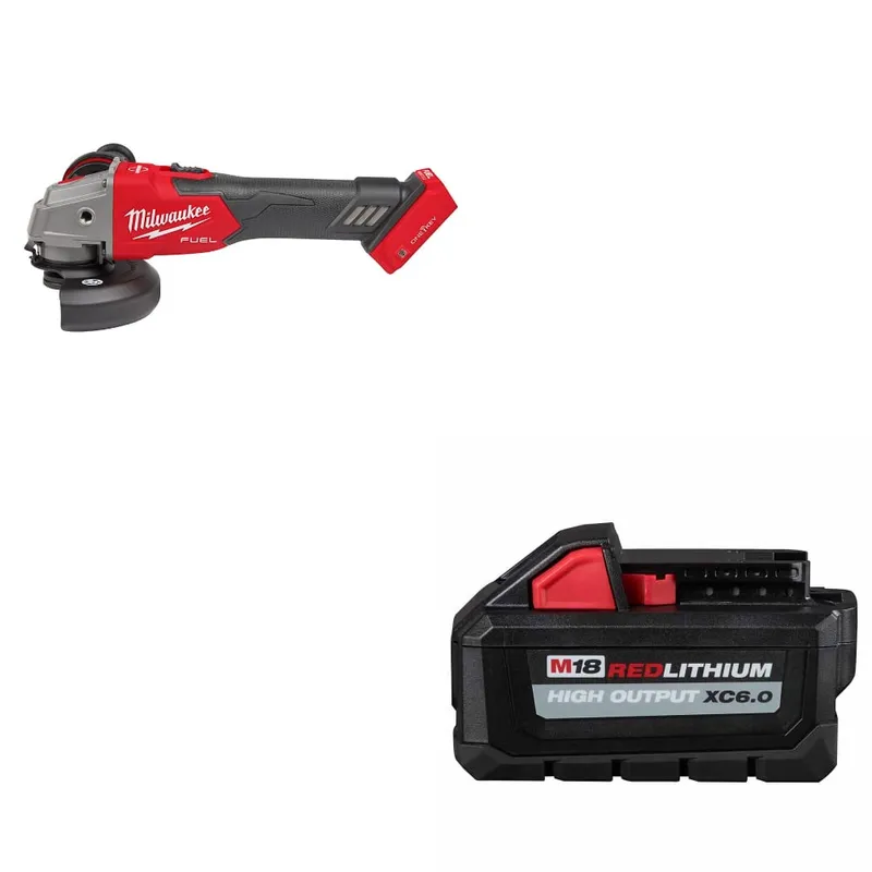 Milwaukee M18 FUEL Grinder W/ FREE 48-11-1865 M18 XC6.0 Battery Pack