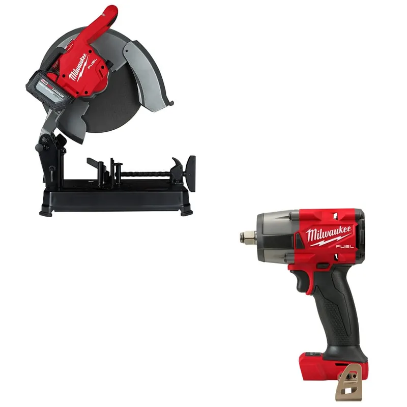 Milwaukee M18 FUEL 14" Chop Saw W/ FREE 2962-20 M18 FUEL Impact Wrench