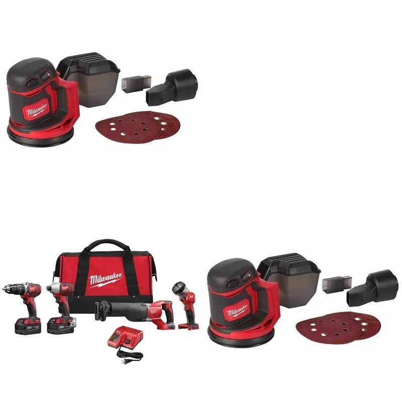 Milwaukee M18 Combo W/ FREE (2) 2648-20 Random Orbit Sander
