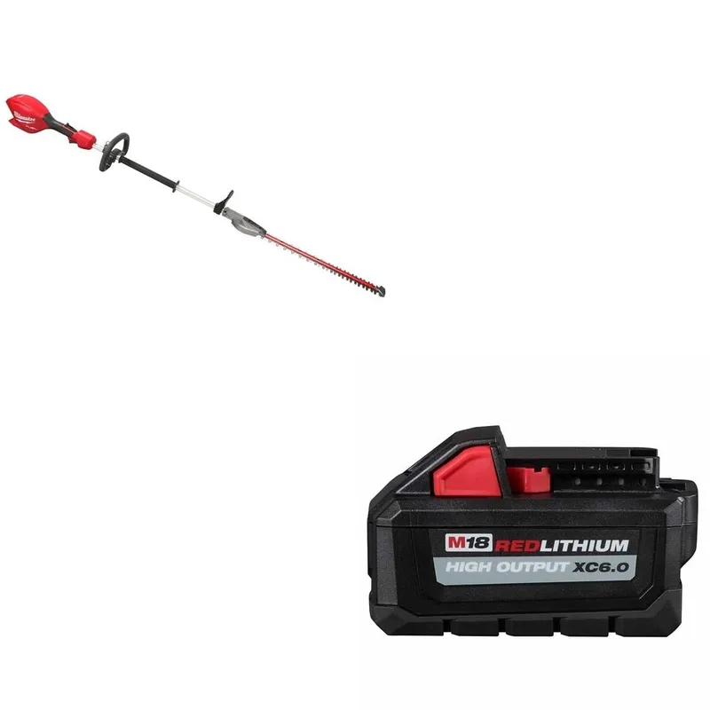 Milwaukee M18 FUEL Short Pole Hedge Trimmer W/ FREE 48-11-1865 M18 Battery