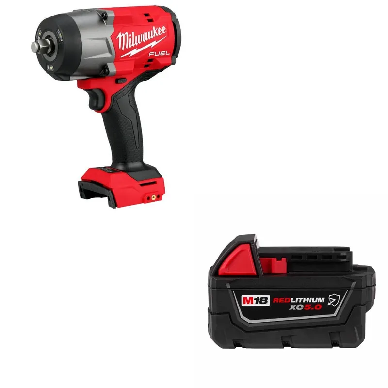 Milwaukee M18 FUEL 1/2" Impact Wrench W/ FREE 48-11-1850R M18 Battery