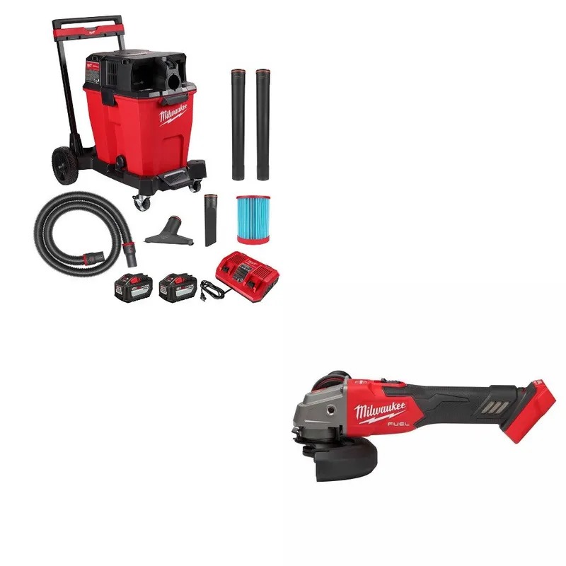 Milwaukee Vacuum Kit W/ FREE 2889-20 Grinder