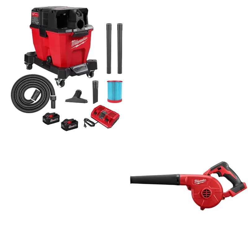 Milwaukee M18 FUEL 9-Gal Wet/Dry Vacuum Kit W/ FREE 0884-20 M18 Blower
