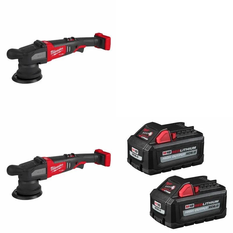 Milwaukee M18 FUEL 15mm Polisher-2PK W/ FREE 48-11-1862 M18 Battery 2Pk