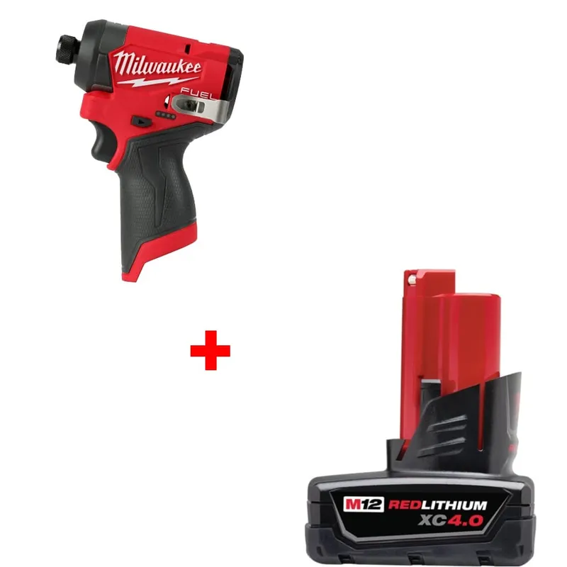 Milwaukee M12 FUEL Impact Driver w/ 48-11-2440 M12 Battery Pack