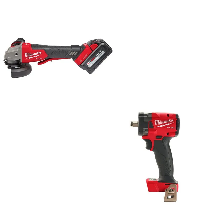 Milwaukee M18 FUEL Grinder Kit w/ FREE 2855-20 M18 1/2" Impact Wrench