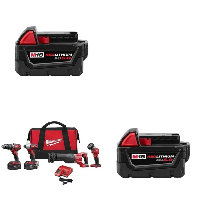 Milwaukee M18 Combo W/ FREE (2) 48-11-1850 M18 Battery