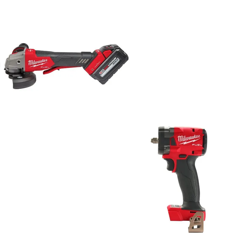 Milwaukee Braking Grinder Kit W/ FREE 2854-20 Impact Wrench