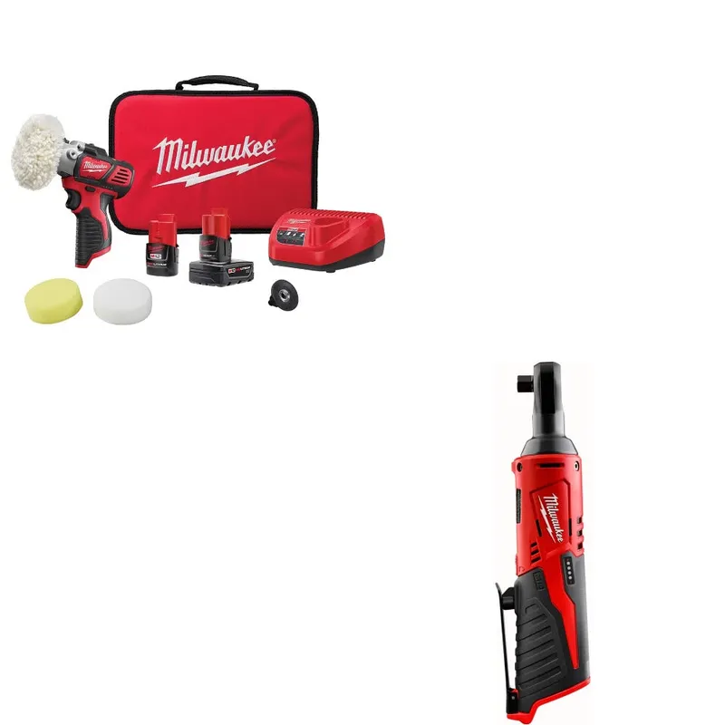 Milwaukee Polisher/Sander Kit W/ FREE 2457-20 Ratchet