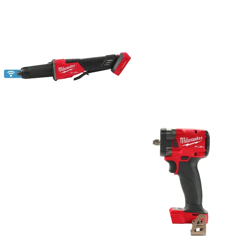 Milwaukee M18 FUEL Die Grinder W/ FREE 2854-20 M18 FUEL Impact Wrench