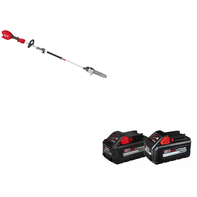 Milwaukee M18 FUEL Pole Saw W/ 48-11-1868 M18 18V Battery, 2 Pack