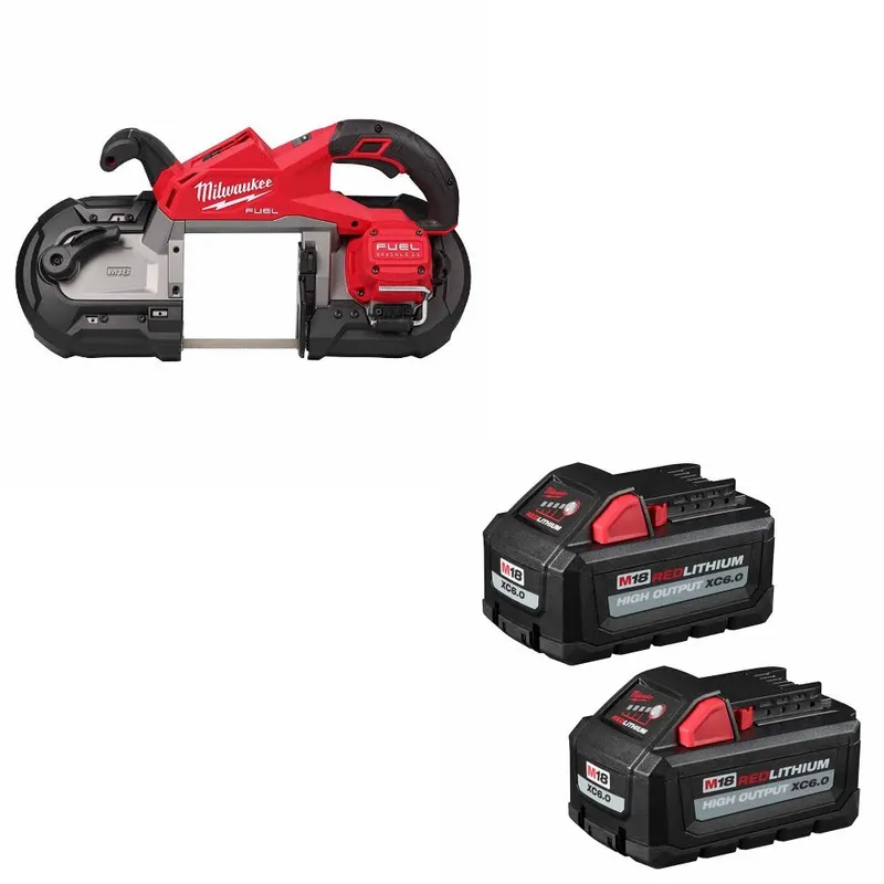 Milwaukee M18 FUEL Band Saw W/ 48-11-1862 M18 XC6.0 Battery, 2 Pack
