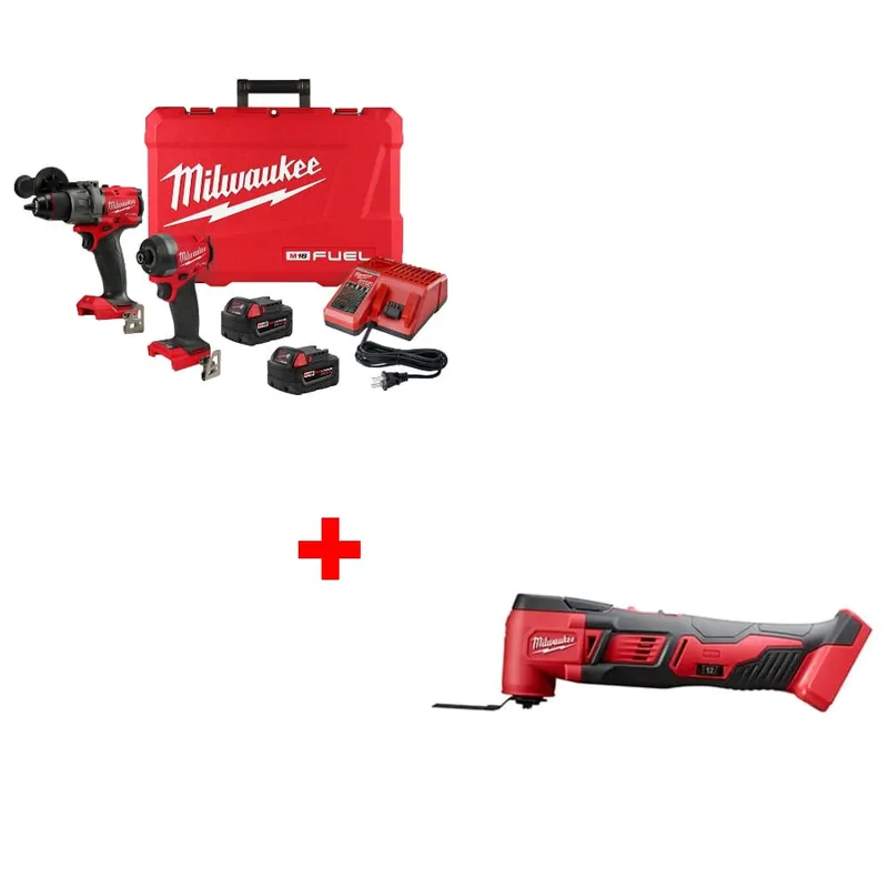Milwaukee M18 FUEL 2-Tool Combo Kit w/ FREE 2626-20 M18 Multi-Tool, Bare