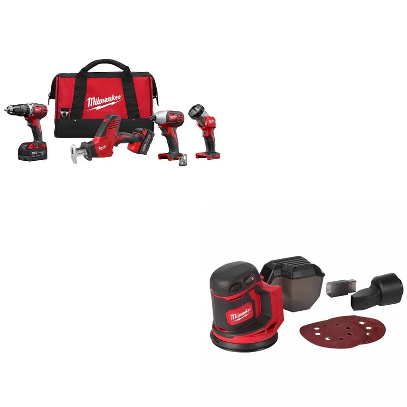 Milwaukee Combo Kit W/ FREE 2648-20 Orbit Sander