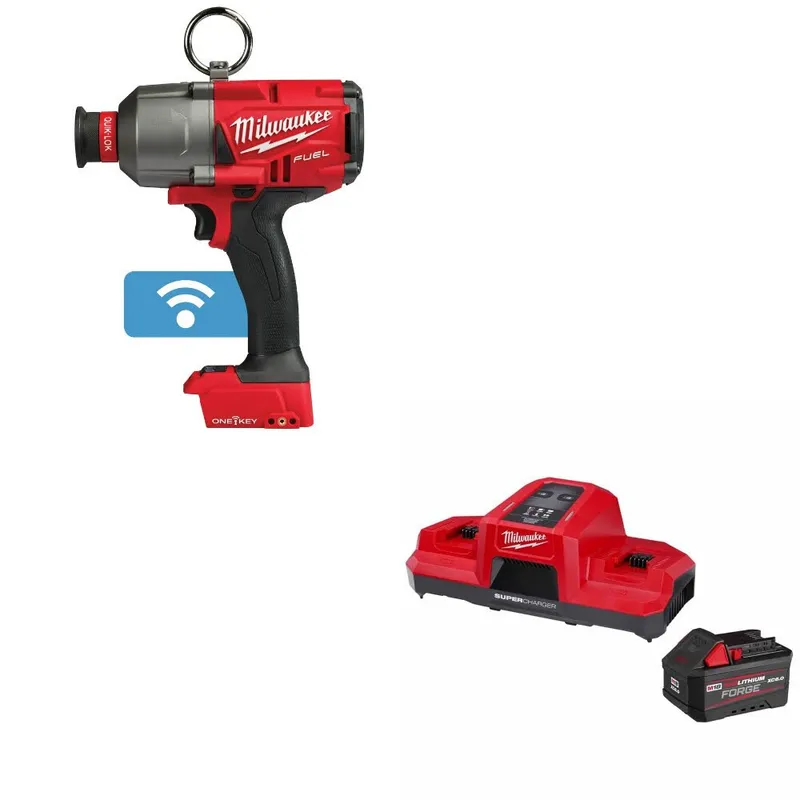 Milwaukee M18 FUEL 7/16" Impact Wrench W/ 48-59-1861 M18 18V Starter Kit