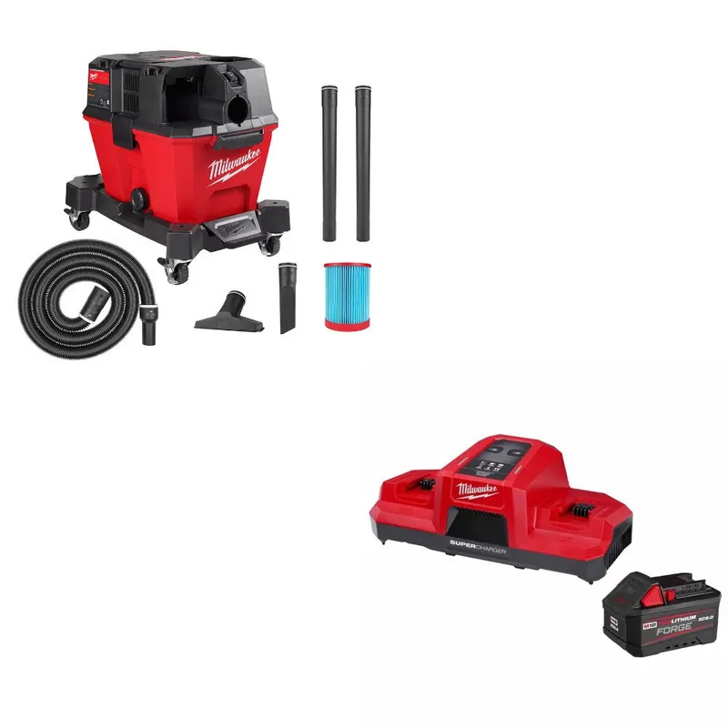 Milwaukee M18 FUEL 6 Gal Vacuum, Bare W/ 48-59-1861 M18 18V Starter Kit