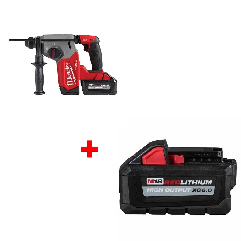 Milwaukee M18 FUEL Rotary Hammer Kit w/ FREE 48-11-1865 M18 Battery Pack