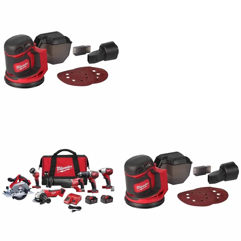 Milwaukee M18 6-Tool Combo W/ FREE (2) 2648-20 Random Orbit Sander