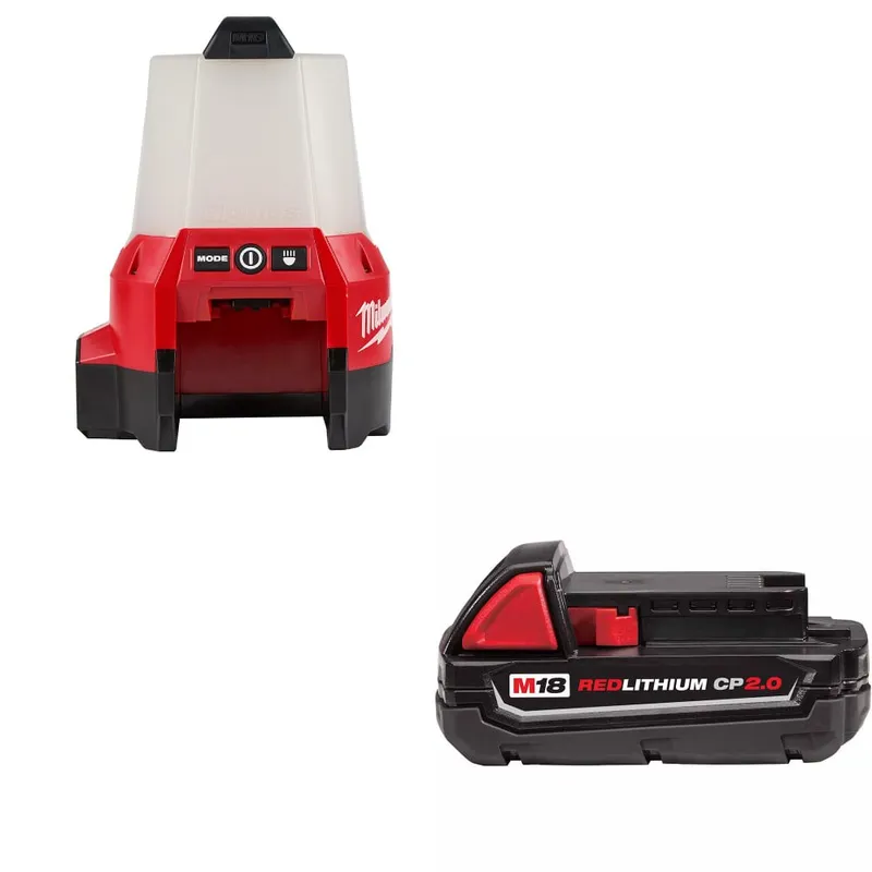 Milwaukee M18 RADIUS Site Light W/ FREE 48-11-1820 M18 2.0 Battery Pack