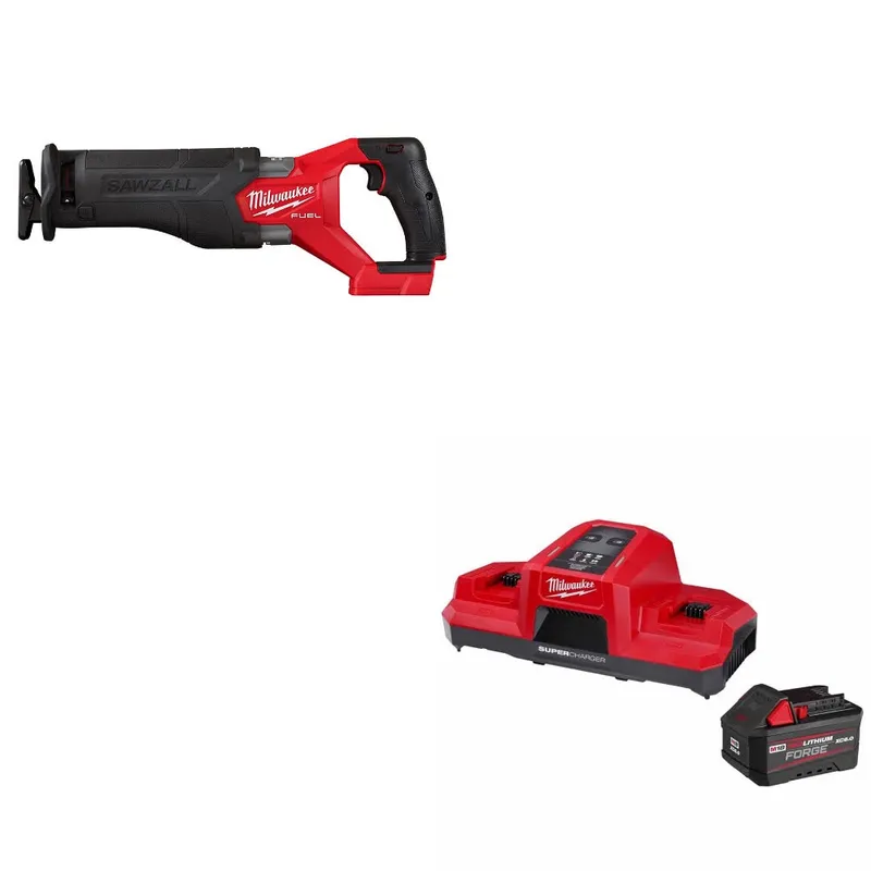 Milwaukee M18 FUEL SAWZALL Recip Saw W/ 48-59-1861 M18 18V Starter Kit