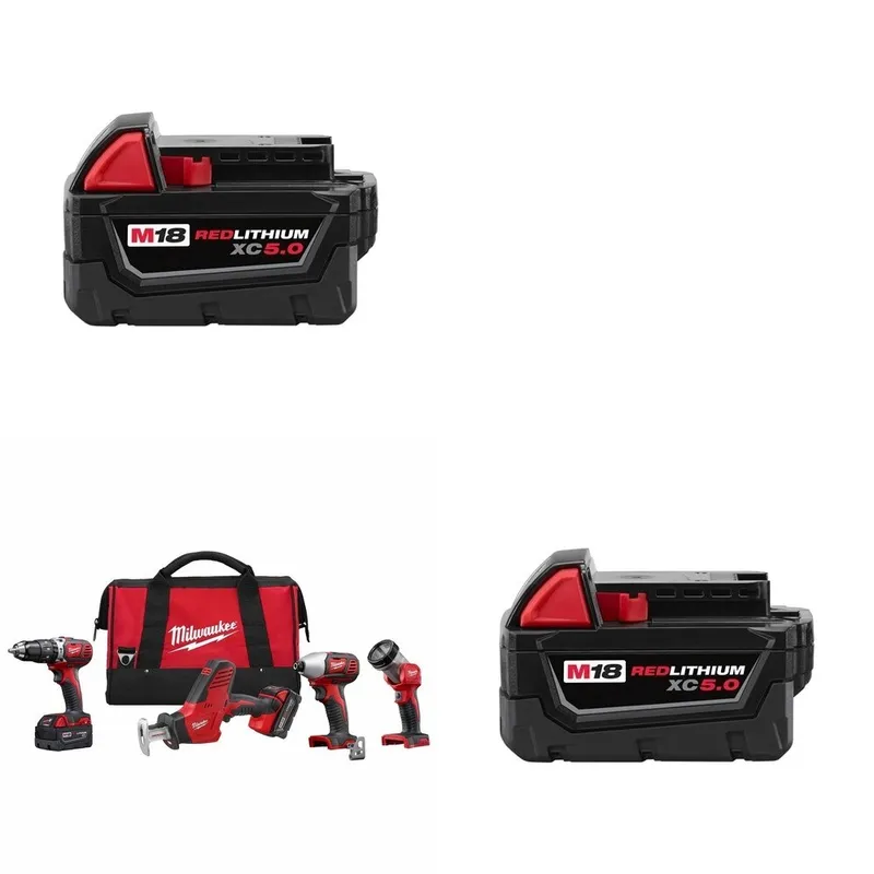 Milwaukee M18 4-Tool Combo W/ FREE (2) 48-11-1850 M18 Battery