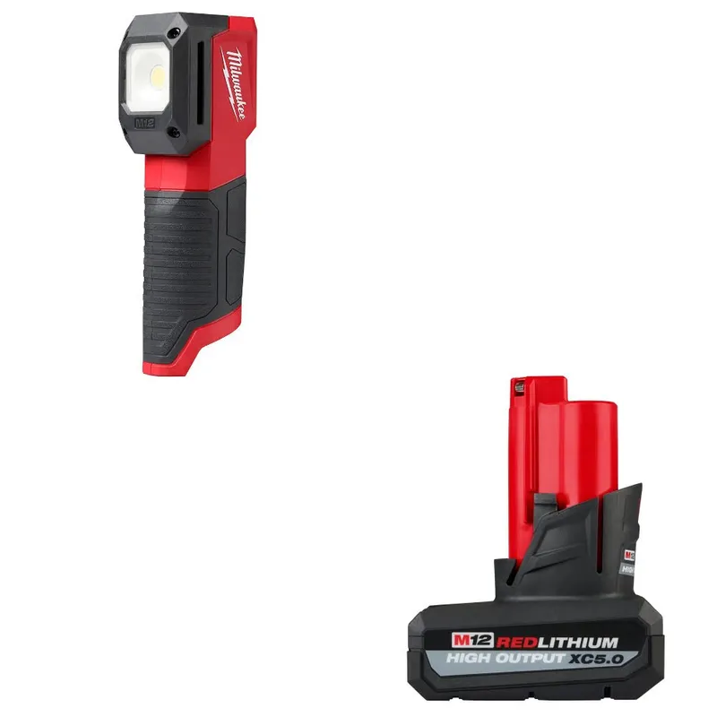 Milwaukee M12 Match Light W/ 48-11-2450 M12 XC5.0 Battery Pack