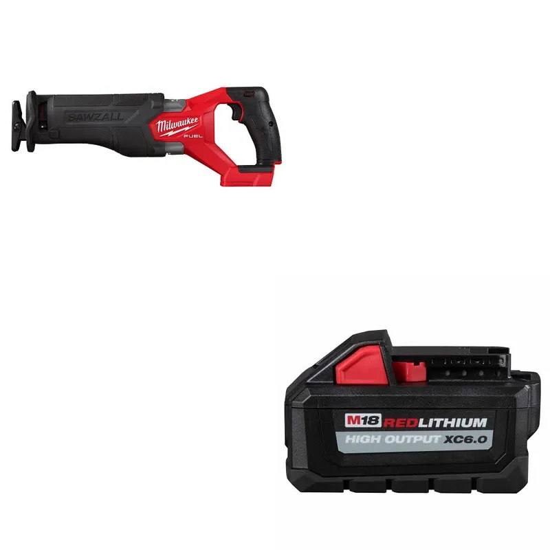 Milwaukee M18 FUEL Recip Saw W/ 48-11-1865 M18 XC6.0 Battery Pack