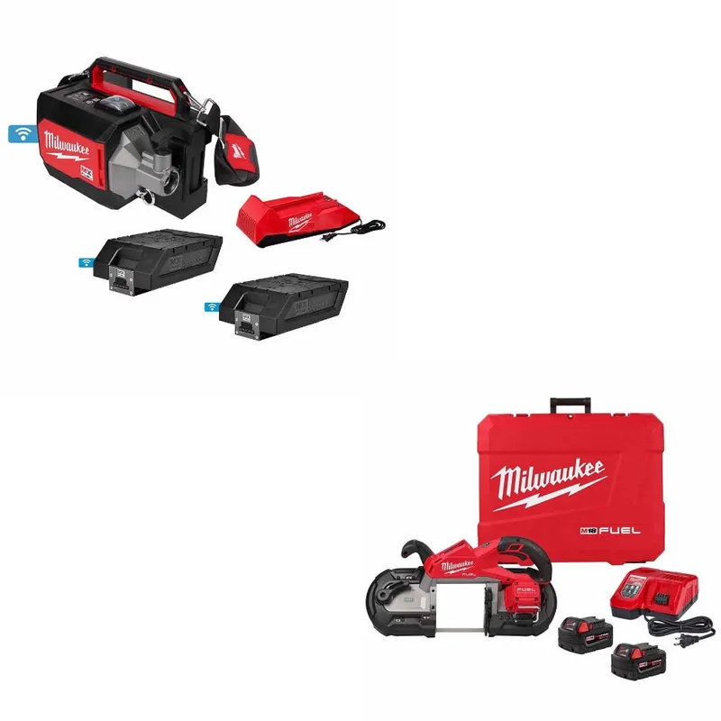Milwaukee Concrete Vibrator Kit W/ FREE 2929-22 Band Saw Kit