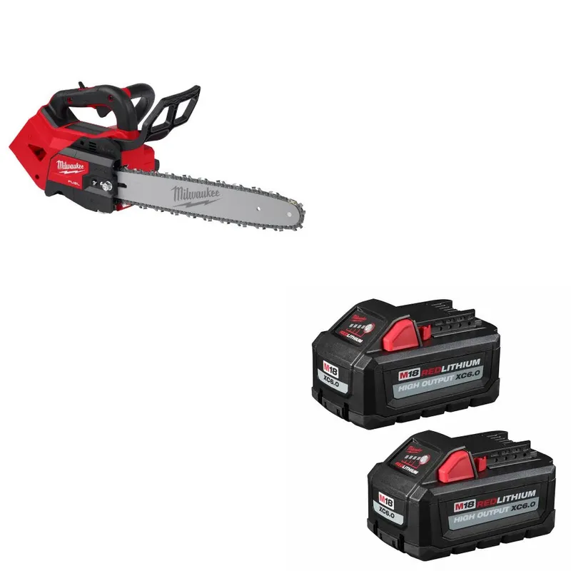 Milwaukee M18 FUEL 14" Chainsaw W/ 48-11-1862 M18 XC6.0 Battery, 2 Pack