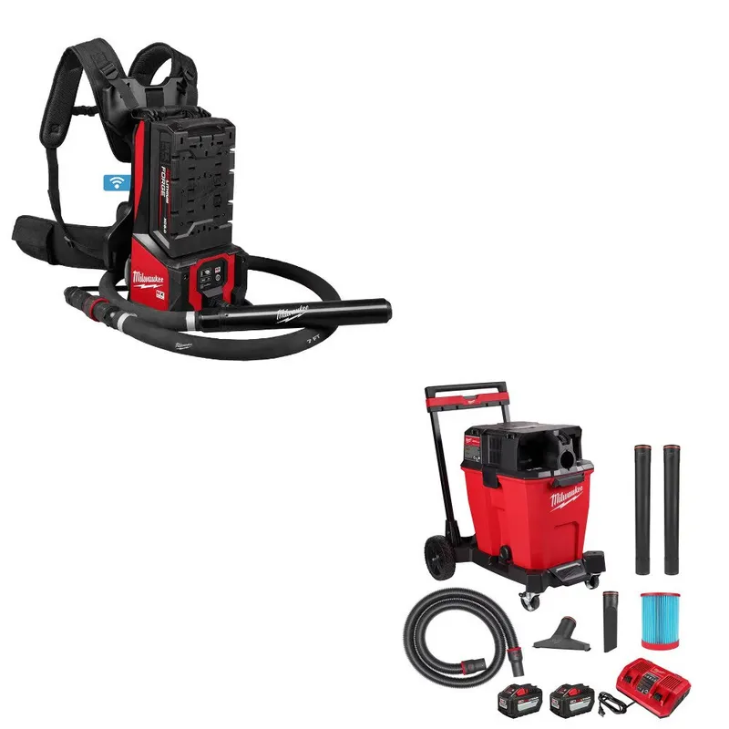 Milwaukee Concrete Vibrator Kit W/ FREE 0930-22HD 12-Gal Vac