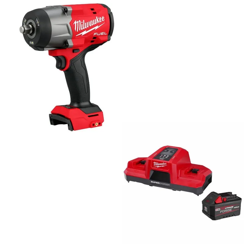 Milwaukee M18 FUEL 1/2" Impact Wrench W/ 48-59-1861 M18 18V Starter Kit