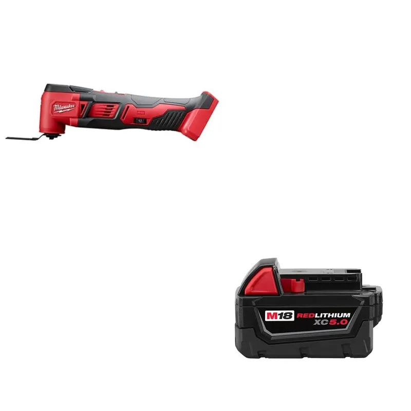 Milwaukee M18 Multi-Tool, Bare W/ 48-11-1850 M18 XC5.0 Battery Pack