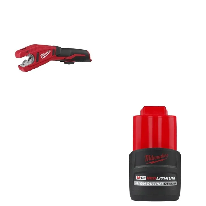 Milwaukee M12 Li-Ion 12V 3/8" - 1" Copper Tubing Cutter W/ FREE 48-11-2425 M12 Battery