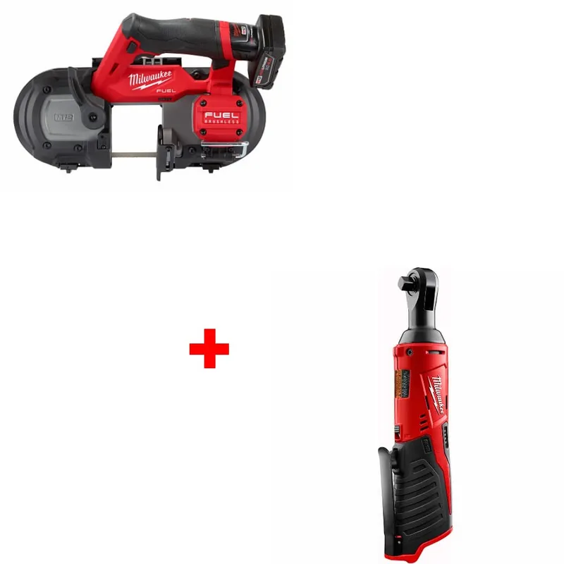 Milwaukee M12 FUEL Band Saw Kit w/ FREE 2457-20 M12 3/8" Ratchet