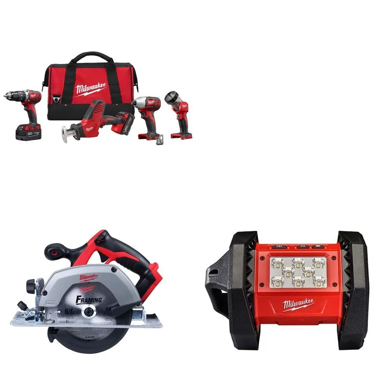 Milwaukee M18 4-Tool Combo Kit W/ FREE 2630-20 M18 Circular Saw & Light