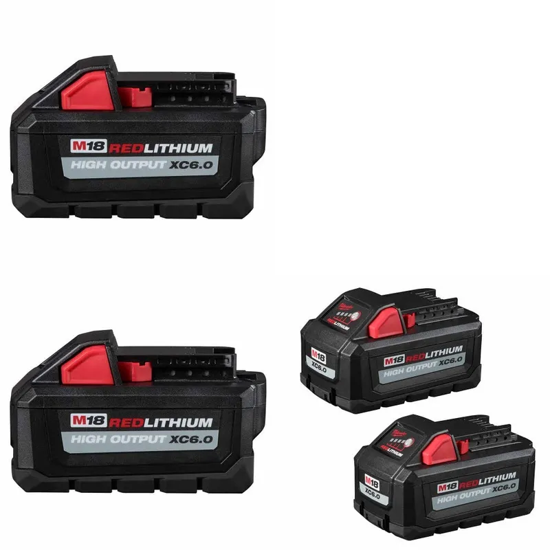 Milwaukee M18 Battery-2Pk W/ FREE EXTRA 48-11-1862 M18 Battery-2Pk