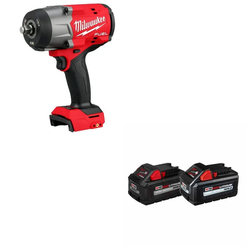 Milwaukee M18 FUEL 1/2" Impact Wrench W/ 48-11-1868 M18 18V Battery, 2Pk