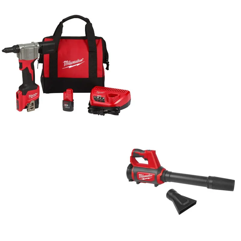 Milwaukee Rivet Tool Kit W/ FREE 0852-20 Spot Blower