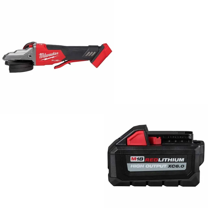 Milwaukee M18 FUEL 5" Grinder w/ FREE 48-11-1865 M18 XC6.0 Battery Pack