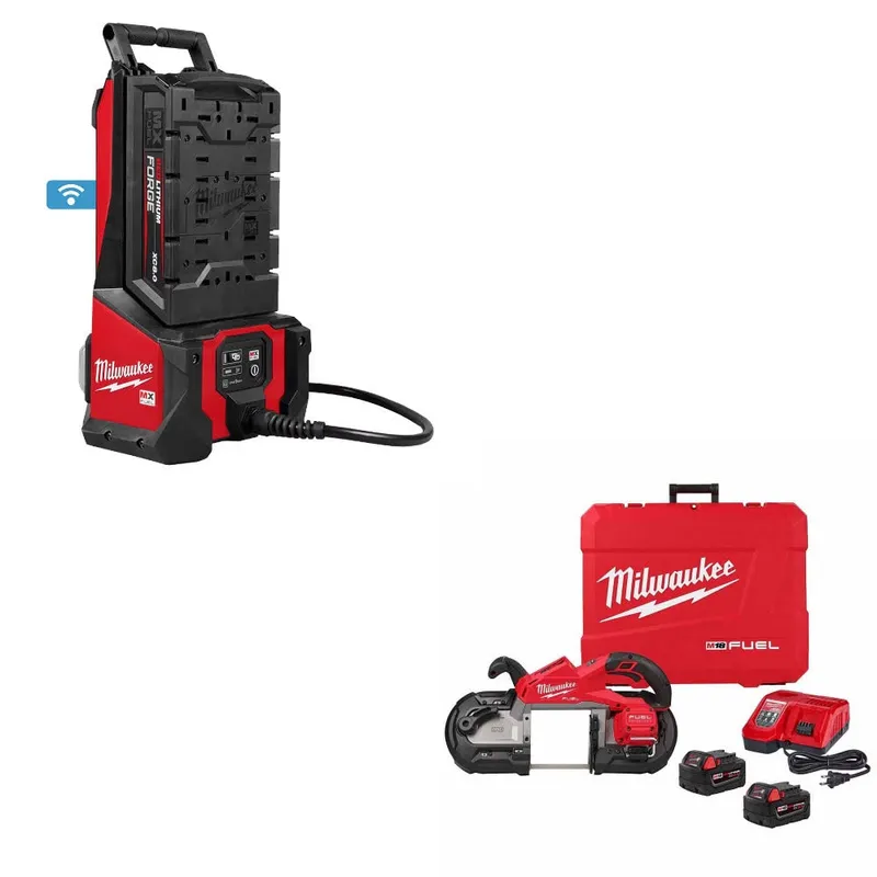 Milwaukee Concrete Vibrator Kit W/ FREE 2929-22 Band Saw Kit