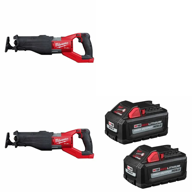 Milwaukee M18 FUEL SAWZALL 2 Pack W/ FREE 48-11-1862 M18 Battery 2 Pack