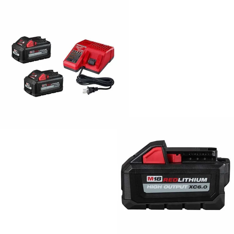 Milwaukee M18 XC6.0 Battery/Charger Kit W/ FREE 48-11-1865
