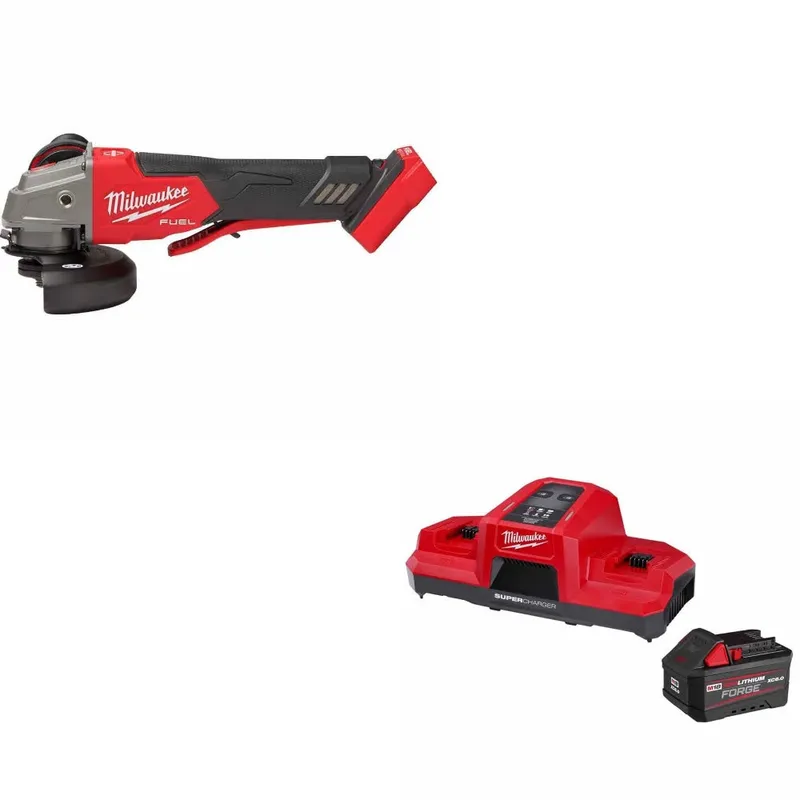 Milwaukee M18 FUEL 4-1/2"/5" Grinder W/ 48-59-1861 M18 18V Starter Kit